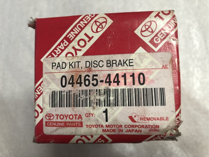 Колодки тормозные передние TOYOTA PICNIC 0446544110