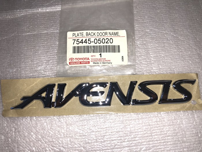 Эмблема задняя TOYOTA AVENSIS T220 7544505020
