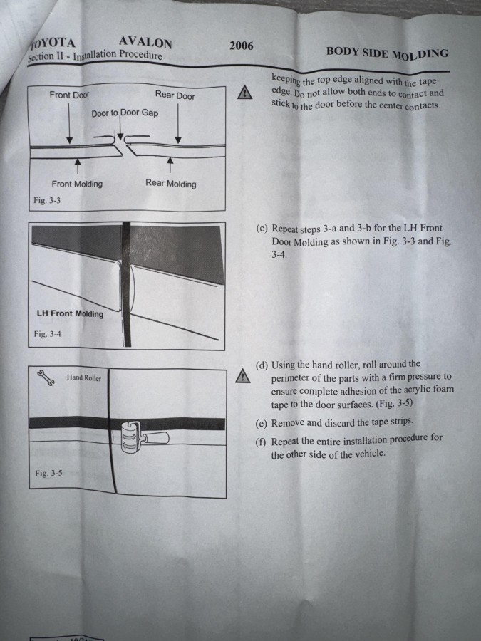 Накладки на двери правые TOYOTA CAMRY V40 PT29A07060RK